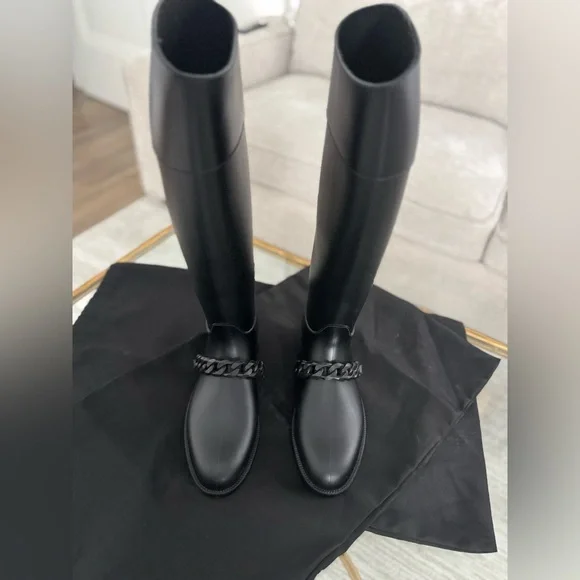 Givenchy Eva Chain Rubber Rain boots size 37 - Picture 6 of 14